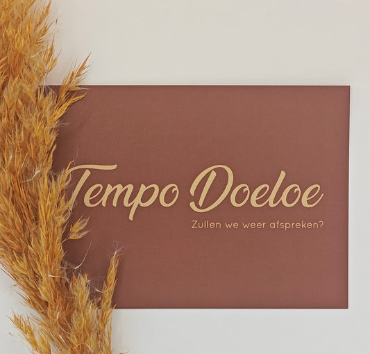 Tempo doeloe wenskaart