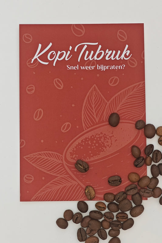 Kopi tubruk wenskaart
