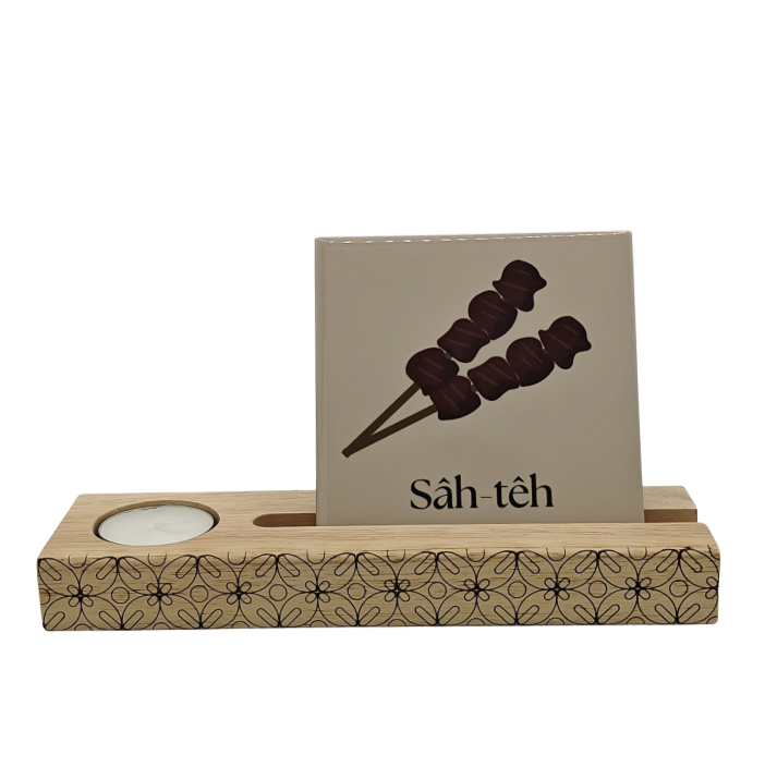 Tegelhouder met waxinelichtje