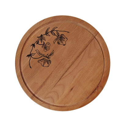 Borrelplank rond bloemen