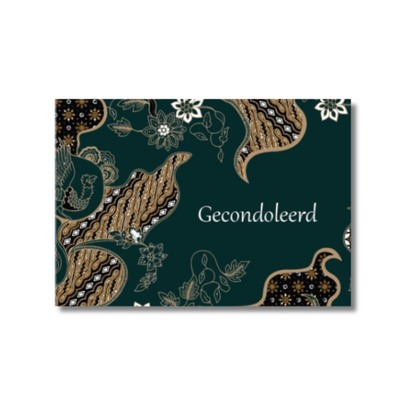 Wenskaart Gecondoleerd