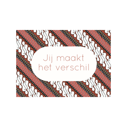 Deze is voor jou | Waarderingskaarten
