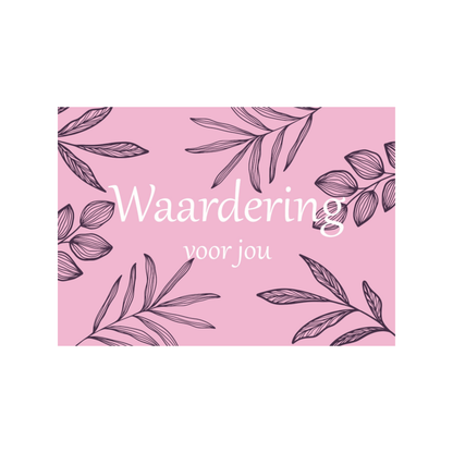 Deze is voor jou | Waarderingskaarten