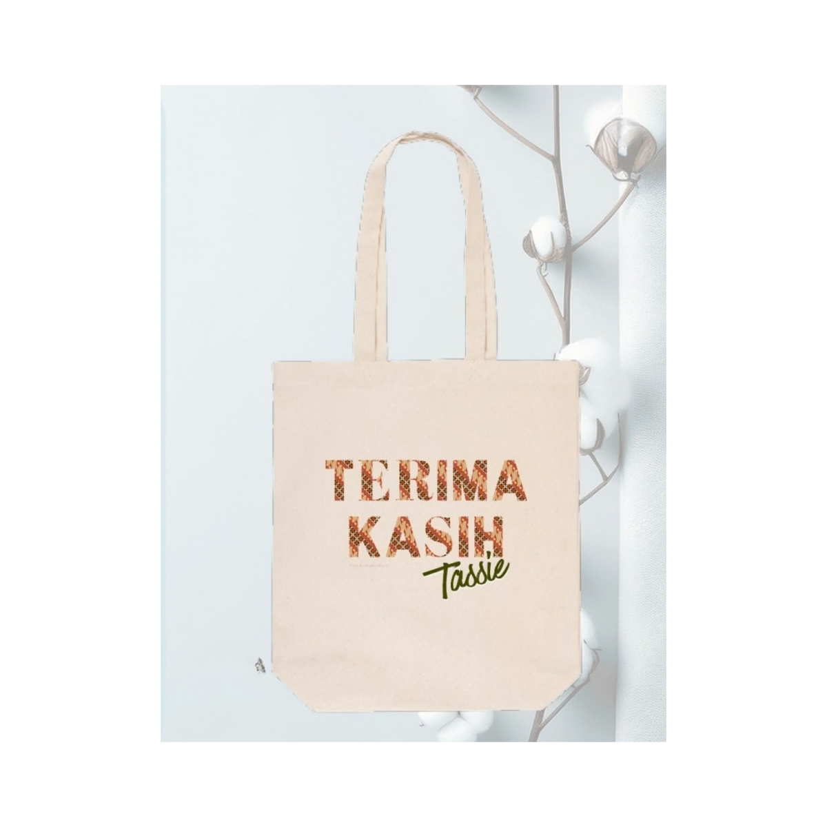 Canvas shopper Terima Kasih Tassie