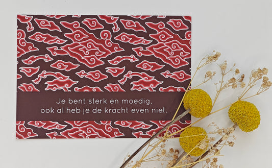 Sterk wenskaart