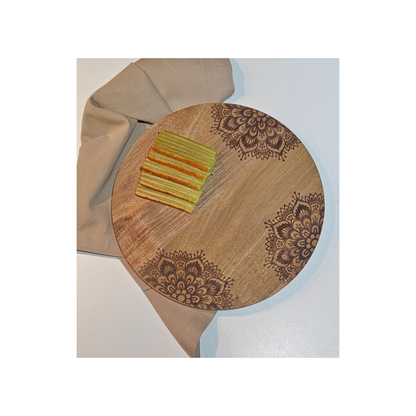 Decoratieplank Acaciahout rond