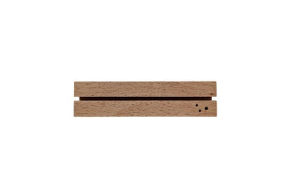 Houten kaarthouder met hartje – licht hout