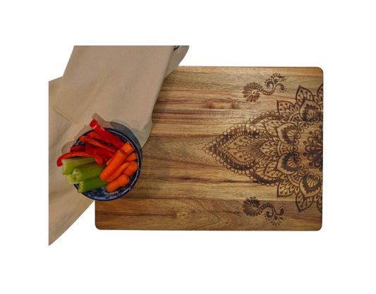 Borrelplank Acaciahout recht