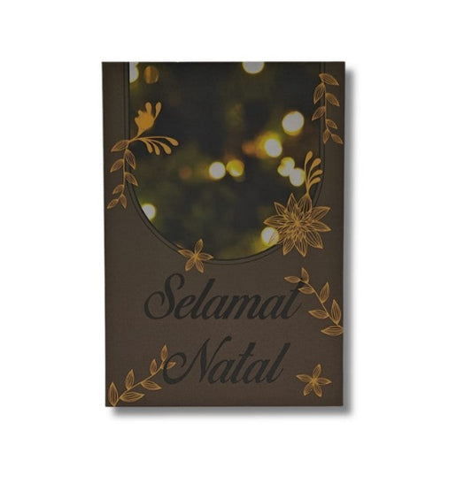 Kerstkaart groen Selamat Natal