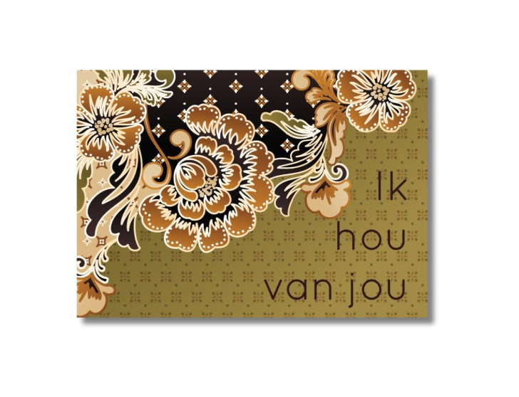 Wenskaart Ik hou van jou