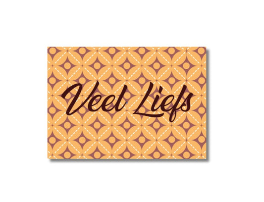 Wenskaart veel Liefs