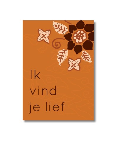 Wenskaart Ik vind je lief