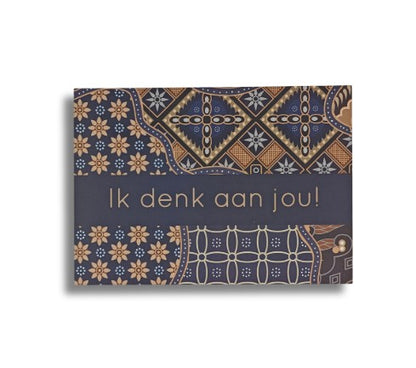 Wenskaart ik denk aan jou