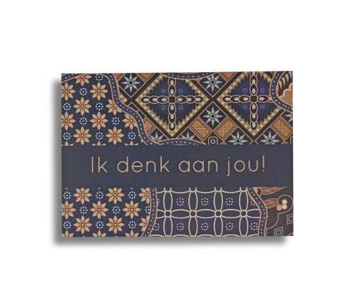 Wenskaart ik denk aan jou
