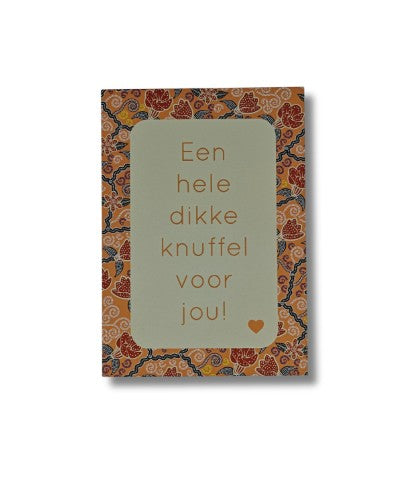 Knuffel wenskaart