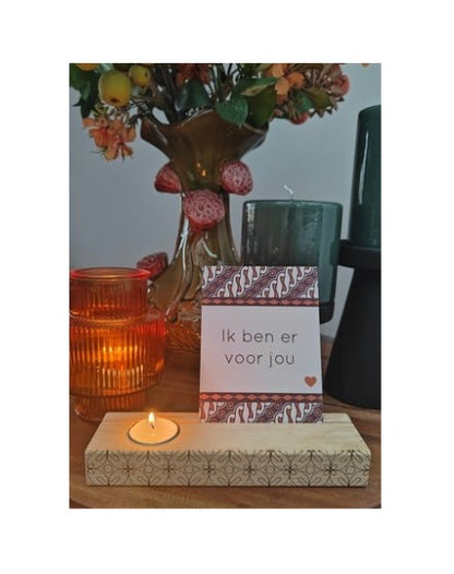 Wenskaart ik ben er voor jou