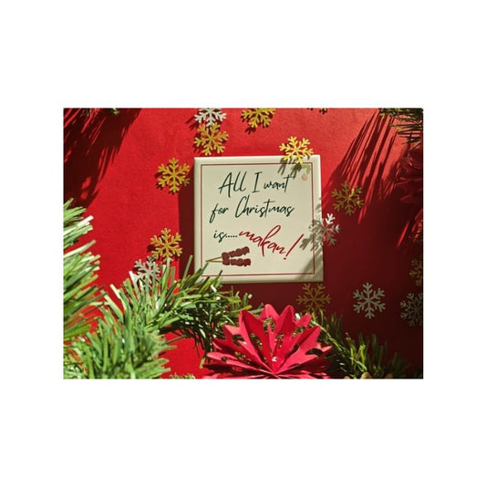 Kerst keramiek tegeltje makan